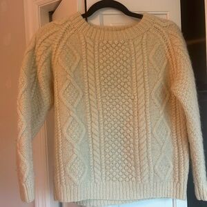 Cable Knit 100% Wool Sweater